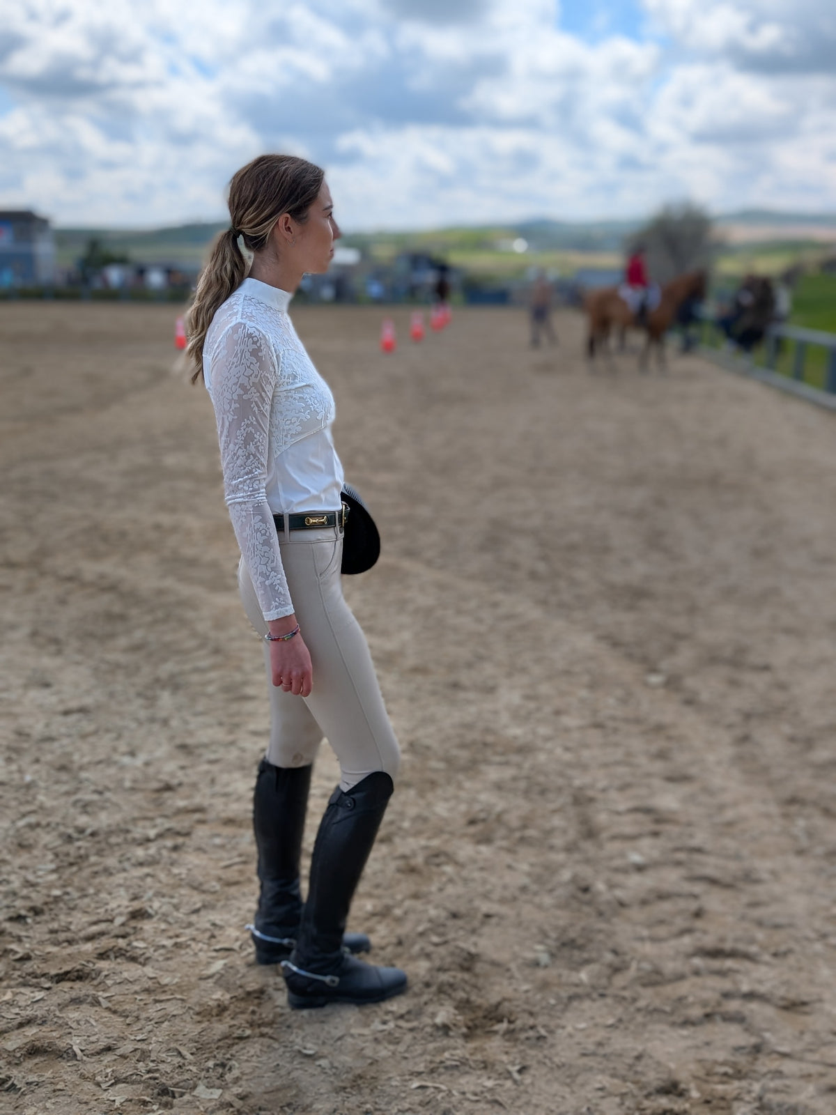 'Velvet' Long Sleeve Women's Riding Top